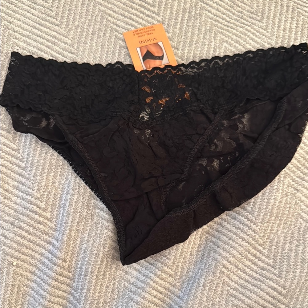 Black Lace hanky panky Women's Panties